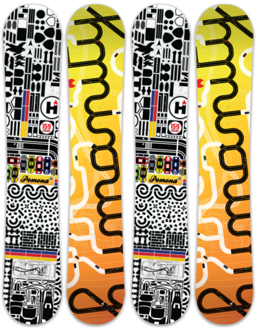 humanity snowboard design: pomona by Victor Schuft