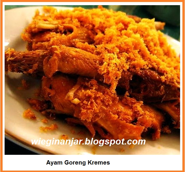  Cara  membuat  Ayam  Goreng  Kremes  Resep Masakan Nusantara