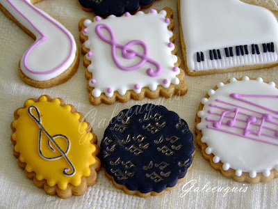 galletas de glasa musicales