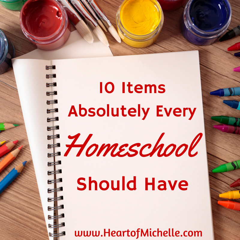 List of homeschool supplies