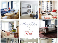 Blue And Red Living Room Decor