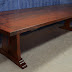 a custom cherry trestle table