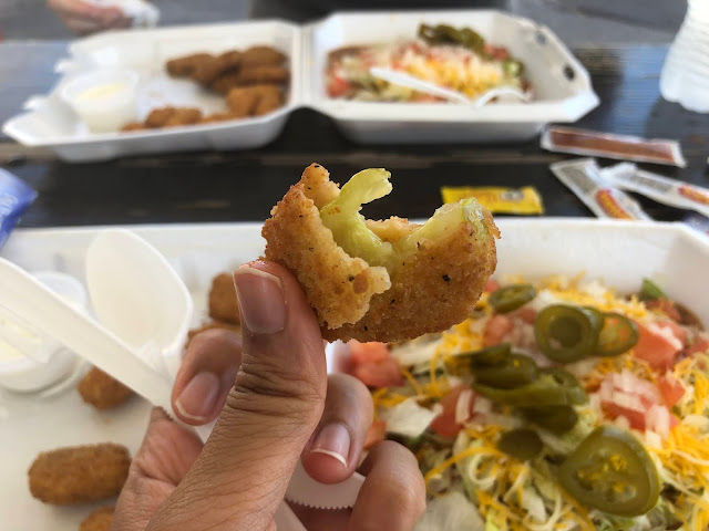 fried pickles with ranch dipping sauce