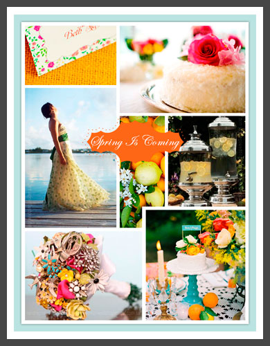  and a little visual sparkle of Bright Spring Wedding Colors with this 