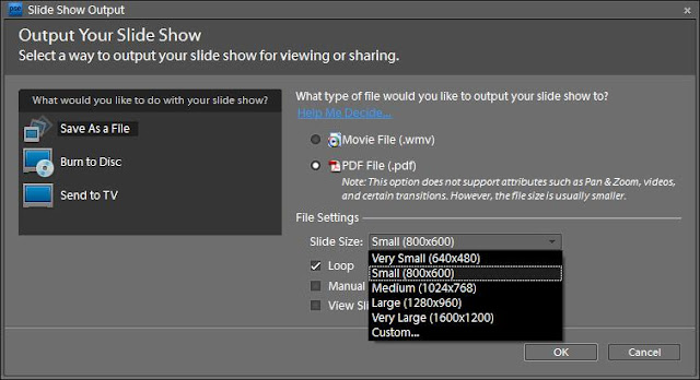 Posted by Ripple (VJ) : Slideshows in Adobe Photoshop Elements : A Unique way to create sharable content(Video or PDF) out of your Photographs : Most of you must be knowing about popular slideshows in Adobe Photoshop Elements. I have impressed my friends may times through PDF Slideshows which are very unique... If you don't know, let me share that Slideshow feature helps us creating a PDF file out of photographs which can be played as Slideshow with background music and nice ransitions... Just check it out.. Other option to output a slideshow is to convert it into a WMV video... Lets see how can we create a Slideshow in Adobe Photoshop Elements Orgaizer....Slideshow can be exported into PDF of different sizes.. and the beauty is that when we launch this PDF it play the slideshow beautifully with all the effect, music and transitions applied.... Try it out..