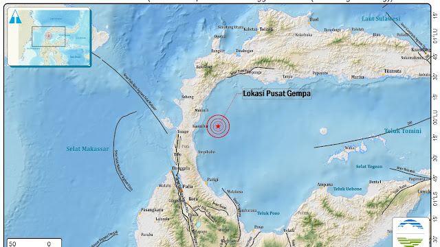 Gempa 4,6 Magnitudo Guncang Teluk Tomini Sulawesi Tengah, BMKG: Tidak Berpotensi Tsunami!