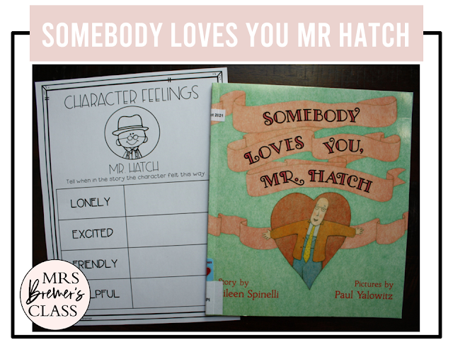 Somebody Loves You Mr Hatch book activities unit with literacy printables, reading companion activities, and a craft for Kindergarten and First Grade