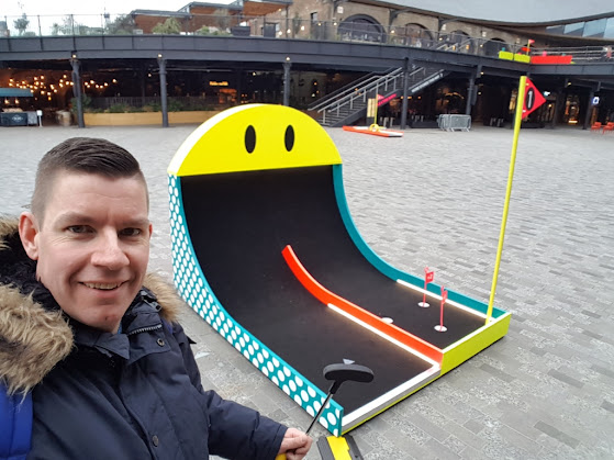 Club Golf Crazy Golf course at Coal Drops Yard in King's Cross, London