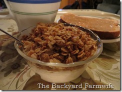 orange cardamom granola - The Backyard Farmwife