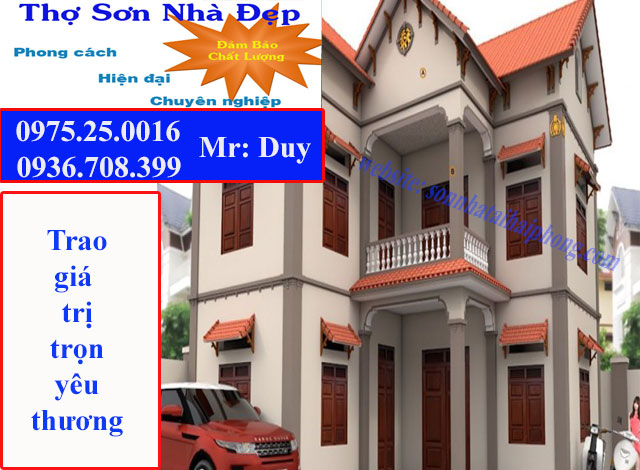 Chi phí sơn nhà- Báo giá sơn - Rẻ nhất hiện nay trên thị trường Hải Phòng