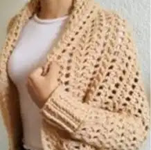 Suéter a Base de Rectángulo a Crochet