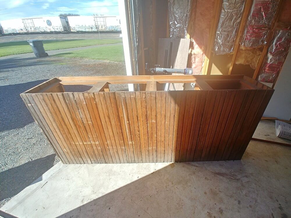 DIY Kitchen Island From a Yard Sale Cupboard