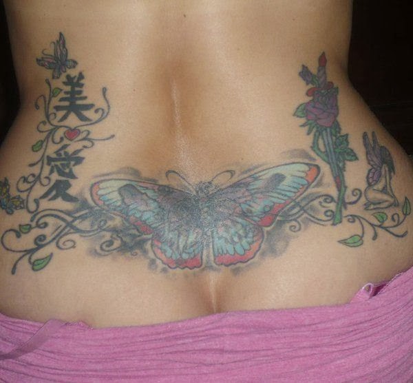 Girls Tattoos on Lower Back