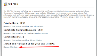 Manage SSL Sites