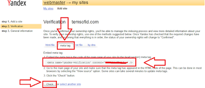 Cara Daftar Domain ke Yandex Webmaster 2