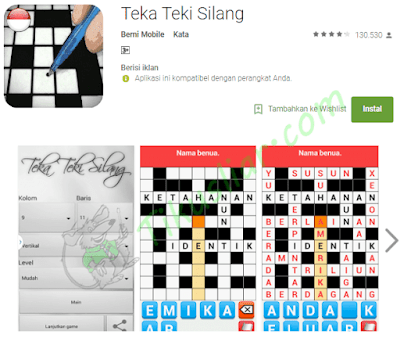 Game Teka-teki Silang Android Ofline