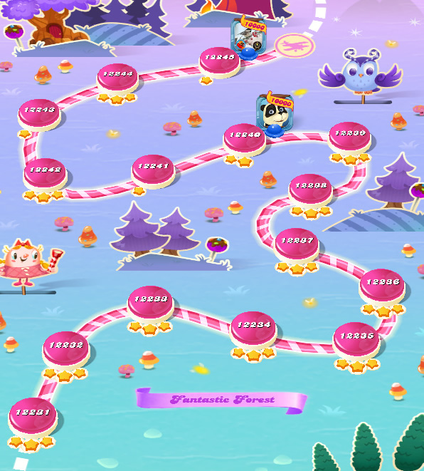 Candy Crush Saga level 12231-12245