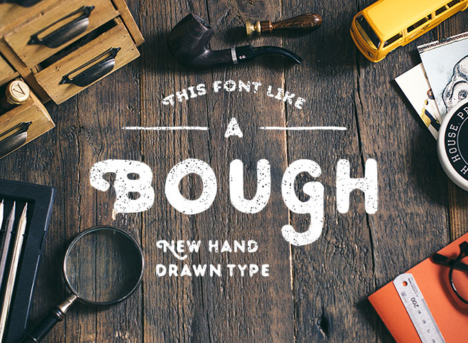 Bough Free Hand-Drawn Typeface