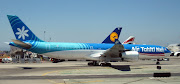 Airbus 340300, A340. An Air Tahiti Nui Airbus 340300 at Los Angeles, . (img )