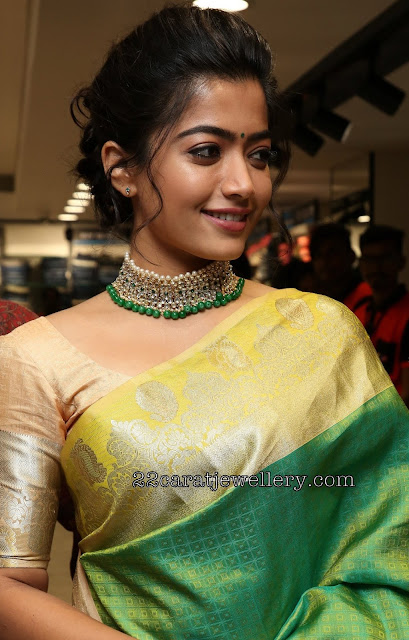 Rashmika Mandanna in Polki Choker