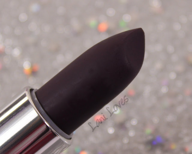 Maybelline Loaded Bolds Lipstick - Blackest Berry Swatches & Review