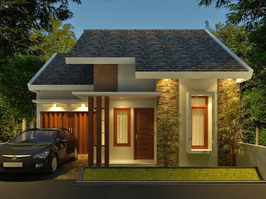 Contoh Desain  Rumah  Minimalis Tipe  45 