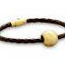 7″ African Leather Bracelet with 22K Gold Plated Brass Bead – V. W. RUSTIQUE DESIGN