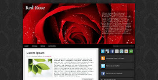 Red Rose Blogger Template