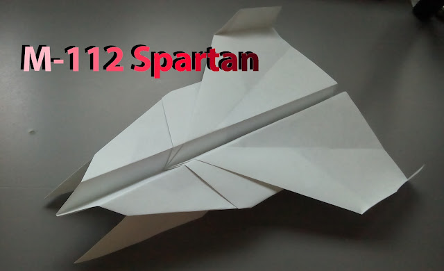 Avión de papel M-112 Spartan