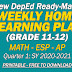 New Ready-Made WEEKLY HOME LEARNING PLANS (GRADE 11-12) Quarter 1