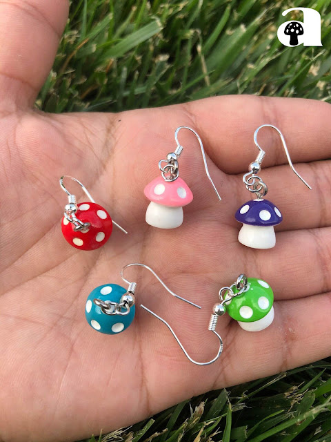 Mushroom Earrings