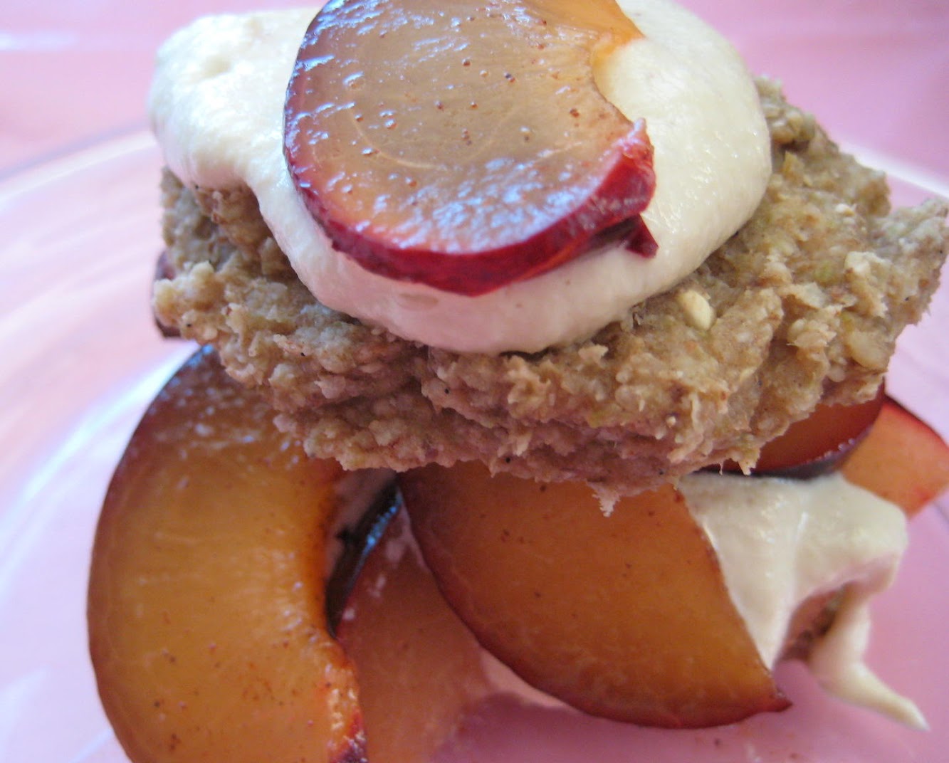 OATMEAL SHORTCAKES WITH SPICED PLUMS