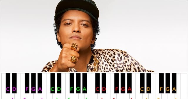 Count On Me By Bruno Mars Piano Letter Notes