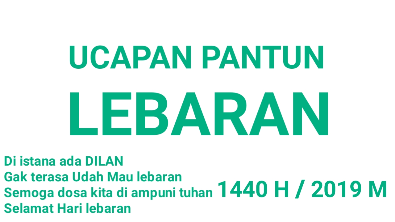 Ucapan Pantun Lebaran Idul Fitri 2023