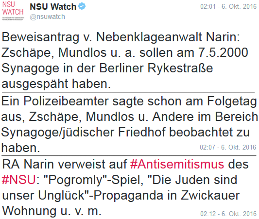 161006 nsuwatch zschäpe synagoge