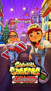 Screenshots of the Subway surfers: World tour London for Android tablet, phone.