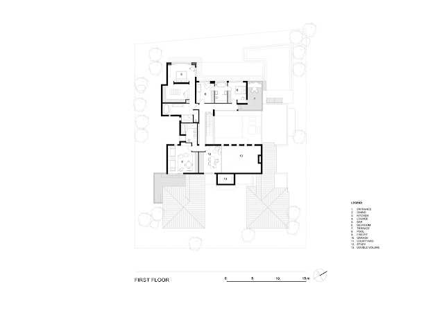 First floor plan of the dream home