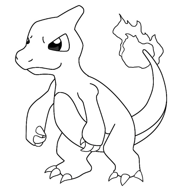 Charmander Coloring Page