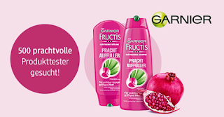  500 Tester für Fructis Prachtauffüller Produktpakete