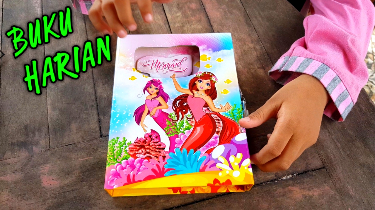 Unboxing Buku Harian Princess Mermaid, My Book Secrets For Girl, Keren Gak Gaes Buku Diary-Ku