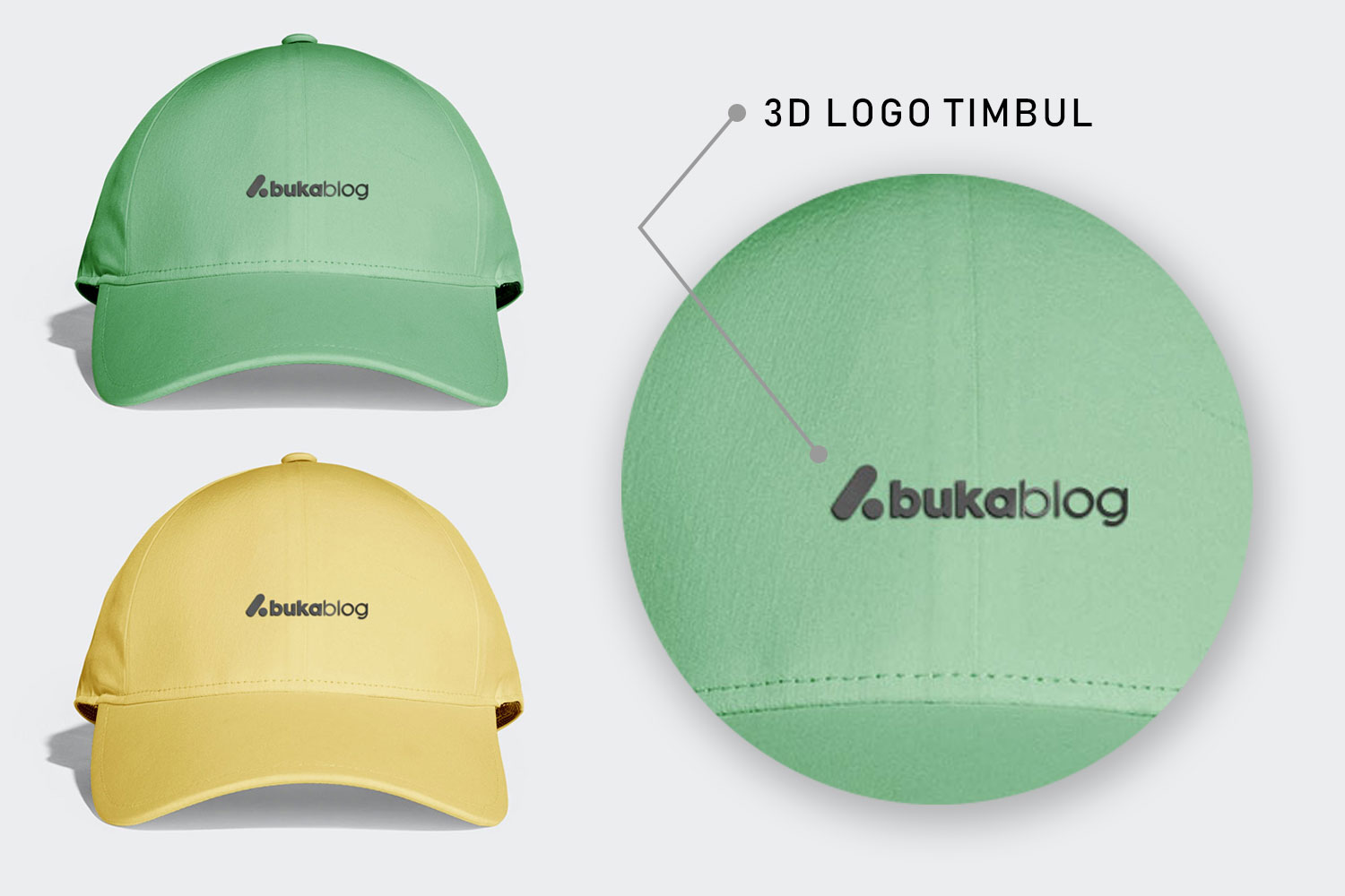 Download Mockup Topi Gratis Bordir dan Sablon