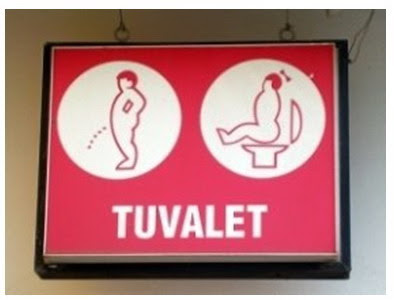 Creative, Unique and funny Toilet Sign - Pamukkale Turkey
