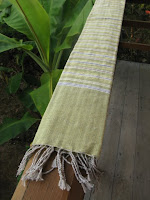 handwoven, naturally dyed, fair trade table runner