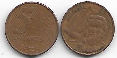 Moeda de 5 centavos, 2005