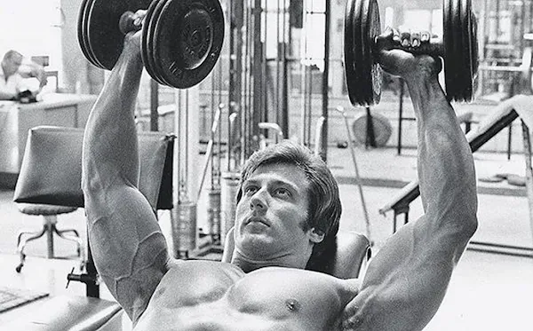 Frank Zane bodybuilder chest workout