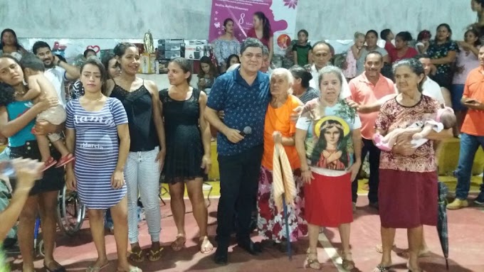 Prefeito Idan e a primeira dama Paula Noleto fazem uma belíssima homenagem as mulheres de Santa Filomena-MA.