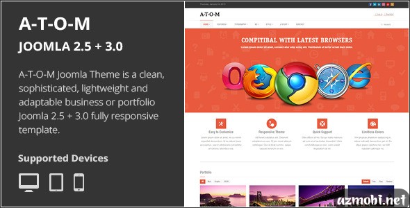 A-T-O-M | Responsive Multipurpose Joomla Theme