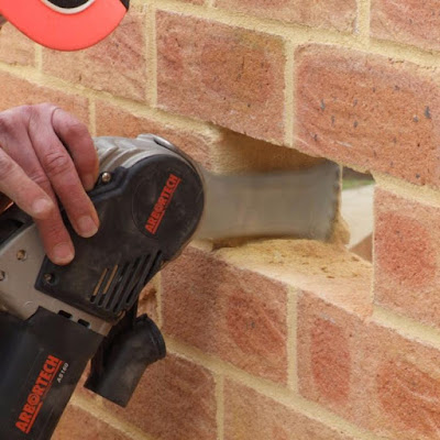 The Arbortech AS170 Brick And Mortar Saw, A Tool For Brick Removal Without Disturbing The Surrounding Brick