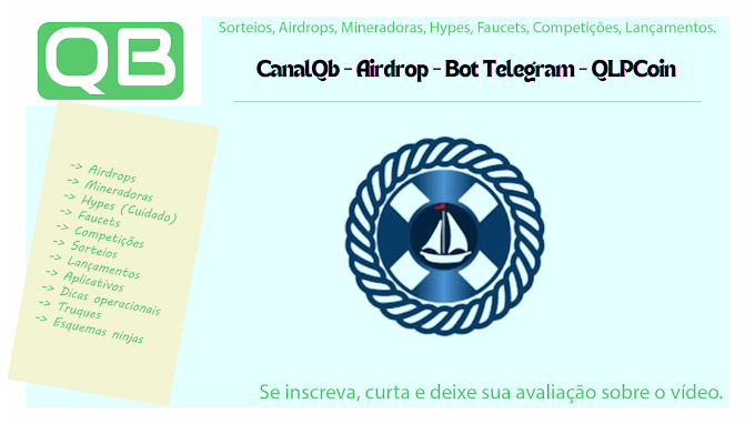 CanalQb - Airdrop - Bot Telegram - QLPCoin - Finalizado