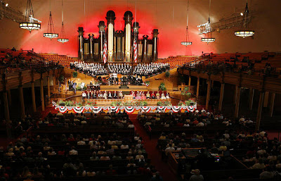  The Sunrise Service, sponsored by the Sons of Utah Pioneers and held at the Tabernacle at Temple Square on July 24, 2013, at 7 a.m.